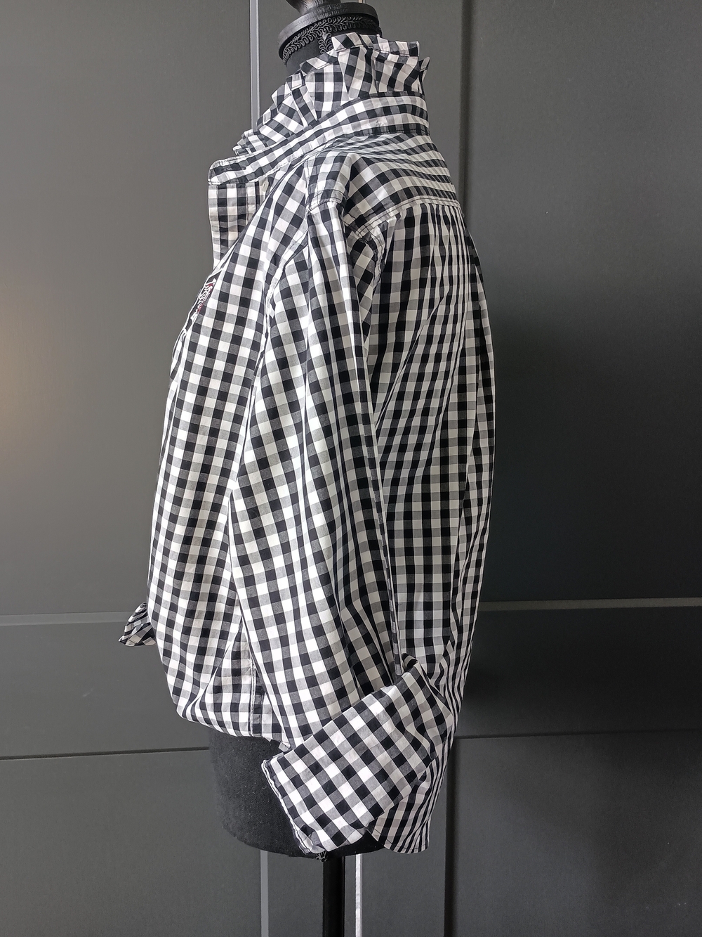 Upcycled Women's USC Ruffle Collar Shirt #100 - Picture 4 of 9